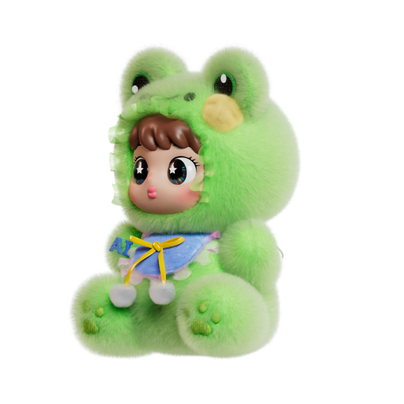 隼眼小聪 星愿家族AI智能声光玩具 HYAI205 绿蛙&bull;星奇 0.74W/500G/18.5*14.5*13CM 绿色（单位：个）