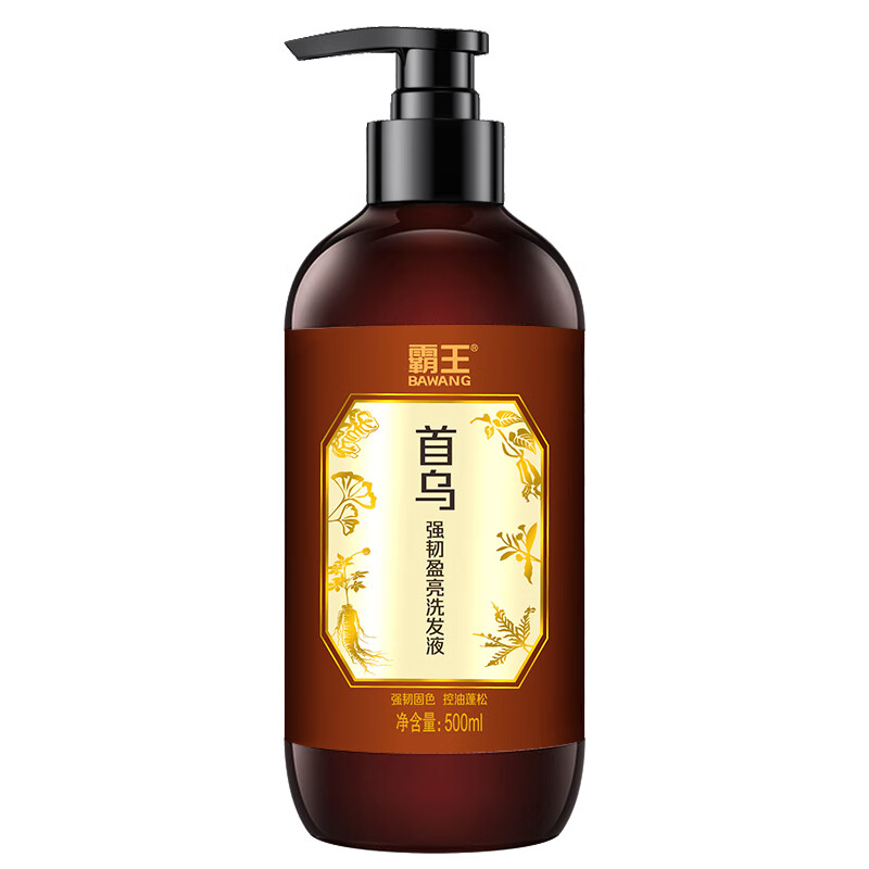 霸王 盈亮洗发液 首乌强韧 500ml 拿铁色（单位：瓶）