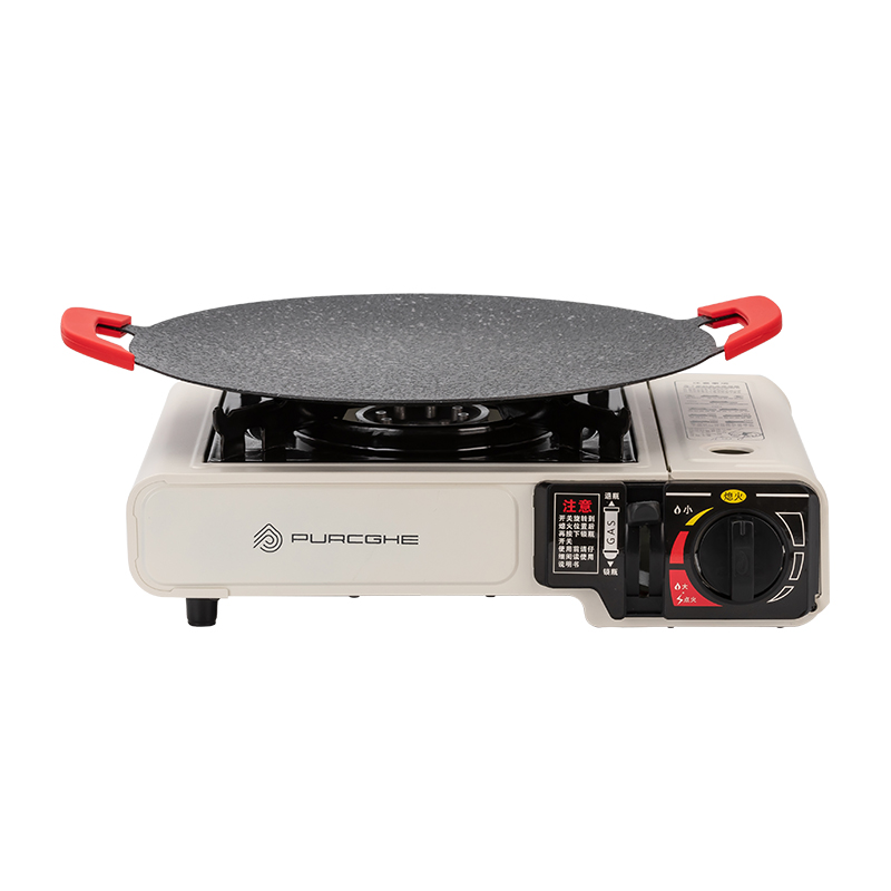 PURCGHE 卡式炉套装 PU-HZH02-02 煎盘：30cm 黑色（单位：套）