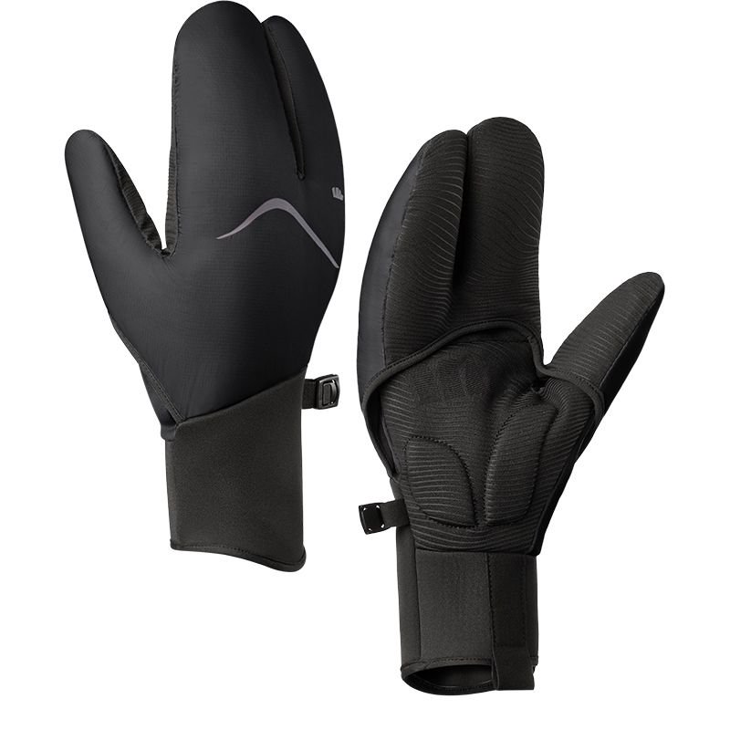 蕉下（beneunder） 分指式防风雨保暖手套 LS000 L码 漫暮黑（单位：双）