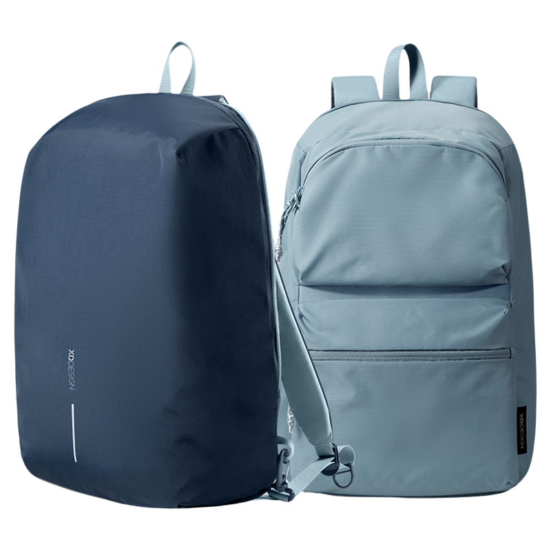 XDDESIGN  爱思迪 翻翻变界双面翻转 尼龙拼涤纶 双肩包  538 30*17*46cm 藏青/雾蓝（单位：个）
