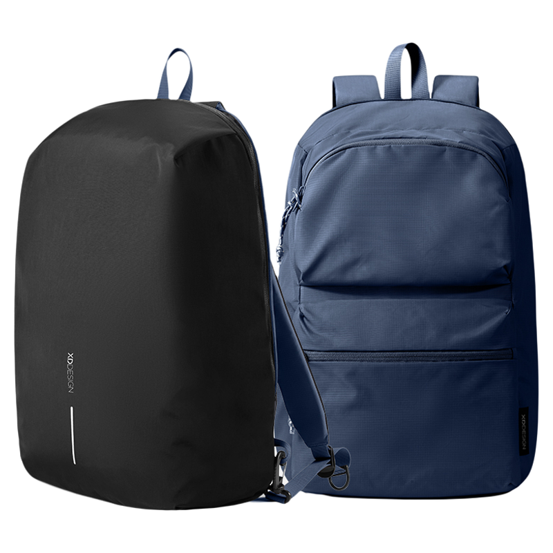 XDDESIGN  爱思迪 翻翻变界双面翻转 尼龙拼涤纶 双肩包  538 30*17*46cm 深黑/暮蓝（单位：个）