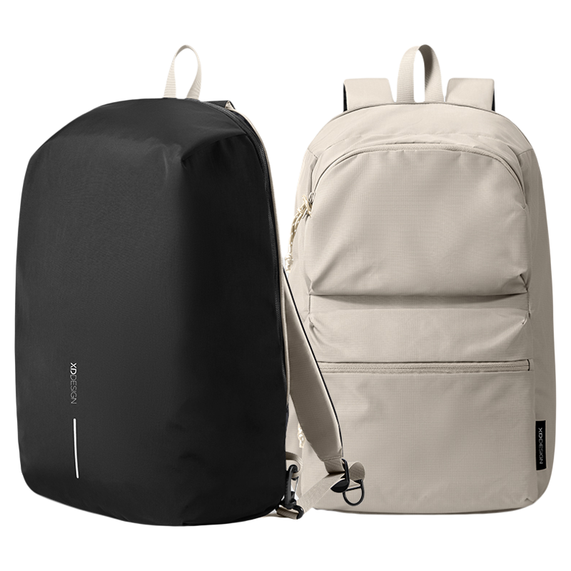 XDDESIGN  爱思迪 翻翻变界双面翻转 尼龙拼涤纶 双肩包  538 30*17*46cm 深黑/霁白（单位：个）