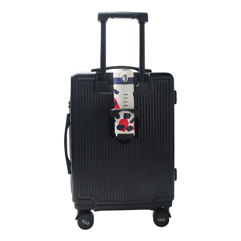 ELLEHOMME 创意竖纹商务旅行拉杆箱 EL-D8128920 20寸 黑色（单位：个）