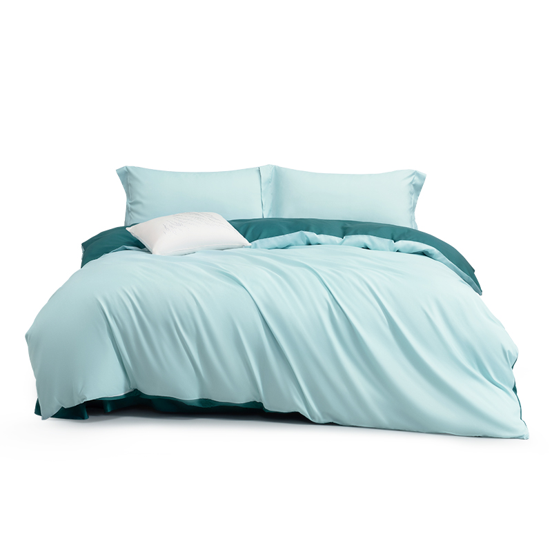 水星家纺 水星家纺梦竹林磨毛四件套 133807 200cm&times;230cm 水蓝色（单位：套）