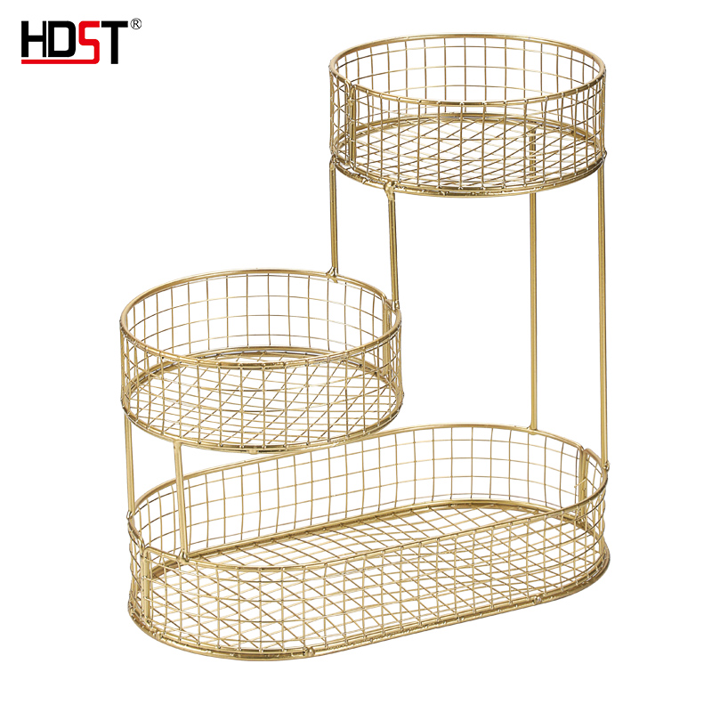 华典世通（HDST） 步步高升水果篮 BB-25030 32*32*17cm 金色（单位：套）