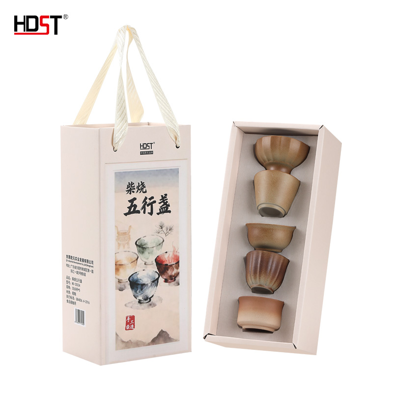 华典世通（HDST） 柴烧五行盏 CS-25034 功夫杯*5 拿铁色（单位：套）