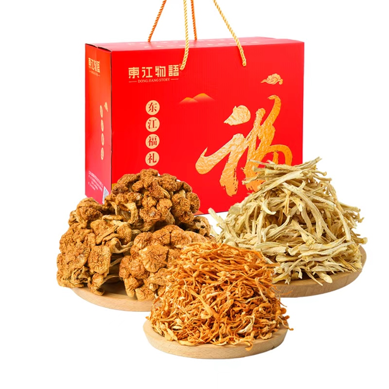 东江物语 江西赣州 山哈虫草花海鲜菇滑子菇 550g  炫橙色（单位：盒）