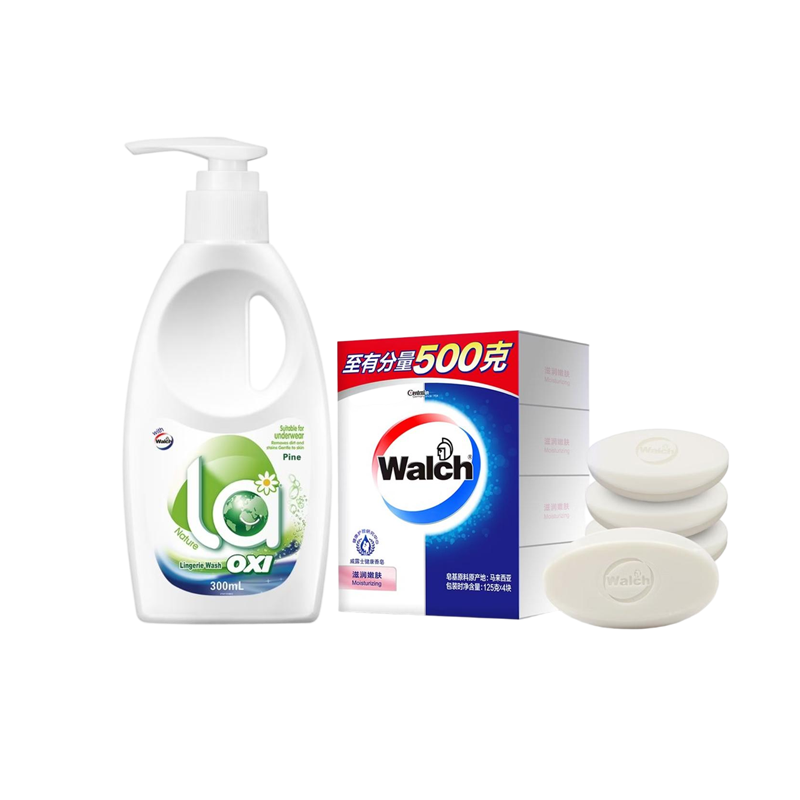 威露士 清洁 1组 300g内衣净+125*4健康香皂 白色（单位：套）