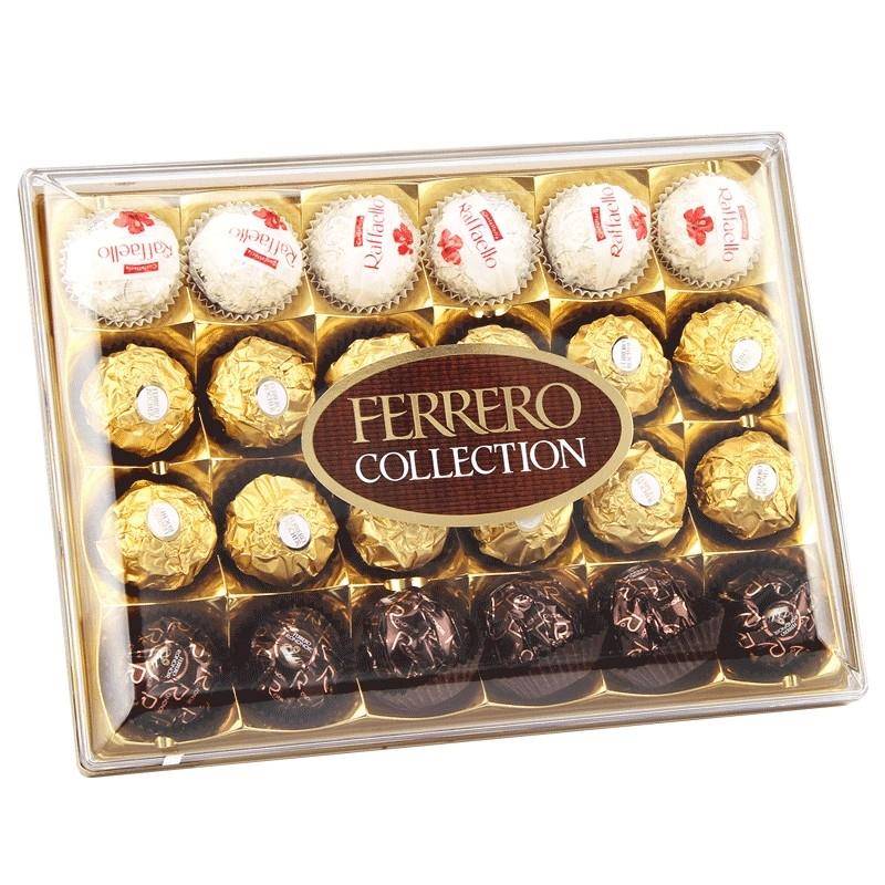 费列罗 榛果巧克力礼盒 8000500247167 24粒装 褐色（单位：盒）