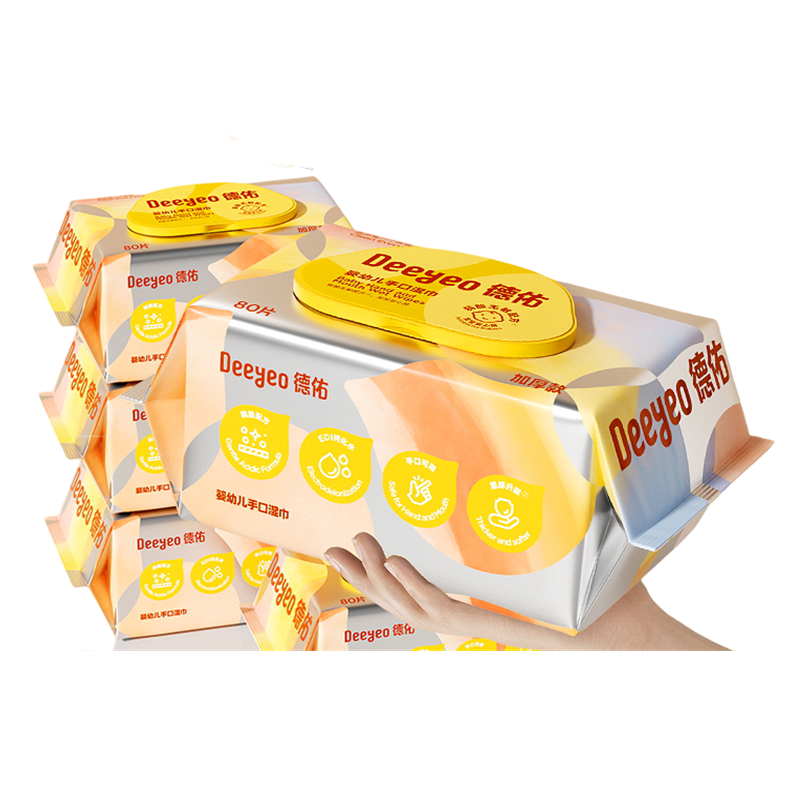 德佑  大包湿巾  2001DYWP979  80片*1包   卡其色（单位：包 ）