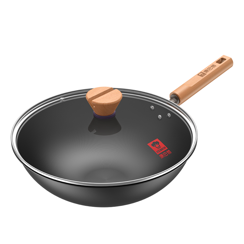 康巴赫 臻享无涂层铁锅 LPB-SY32X 32cm 黑色（单位：套）