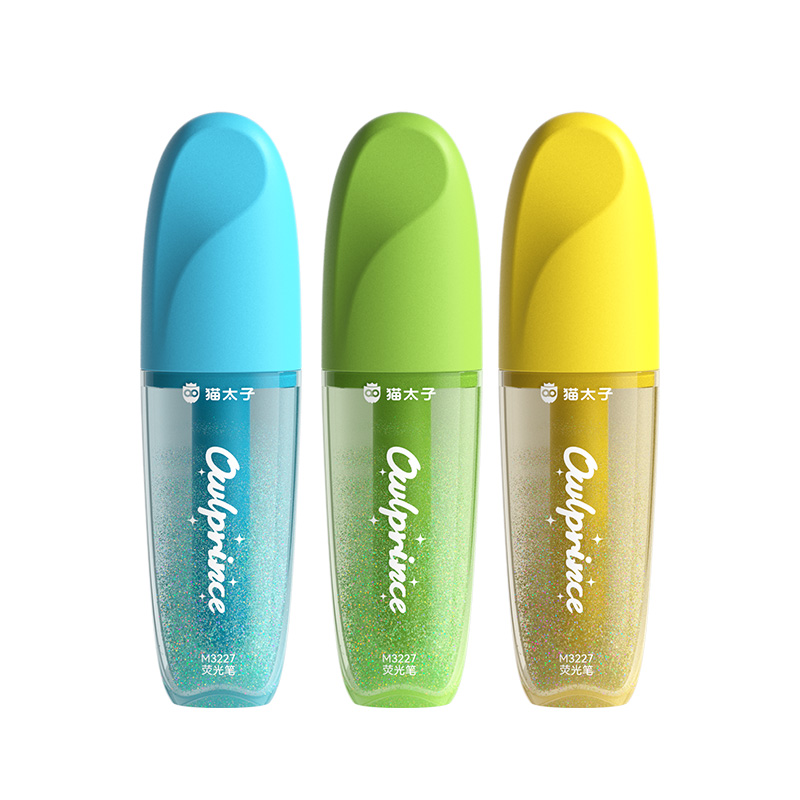 猫太子 闪光啫喱笔荧光笔小学生专用划重点标记笔记号笔彩色划重点 10121M3227B 0.12KG 混色（单位：盒）