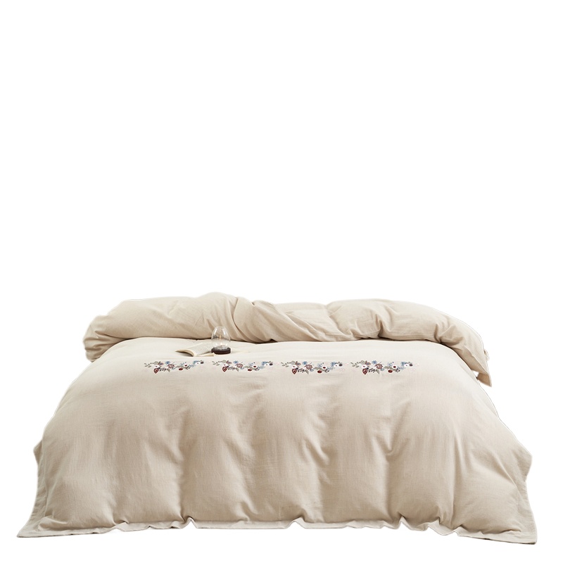 罗曼记忆 非遗大师设计高端天丝棉麻四件套 JT25099 被套200*230cm  和风雅畅（单位：套）