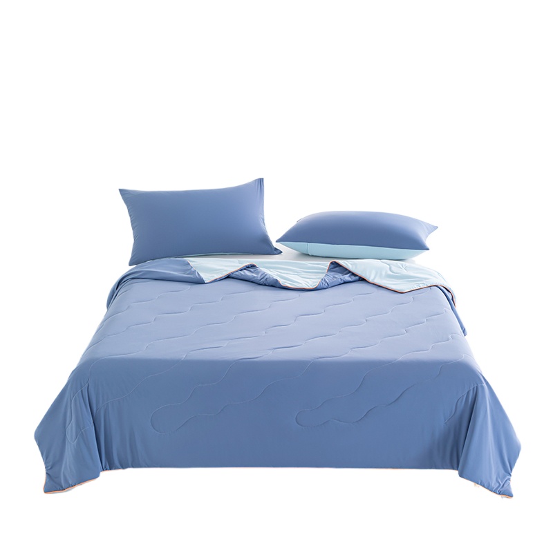 罗曼记忆 五星级酒店同款-抗菌可机洗深睡眠双温感夏被空调被 JTB303 150*200cm  蓝色（单位：条）