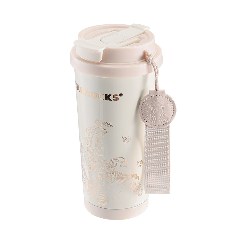 星巴克（Starbucks） 双饮口咖啡杯 11179922 500ml  米白色（单位：个）