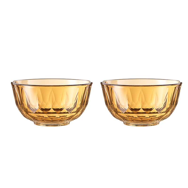 乐扣乐扣（LOCK&LOCK） 晶珀系列餐具2件套 LLG1025S2FU 饭碗（5.5寸）*2个 琥珀色（单位：套）