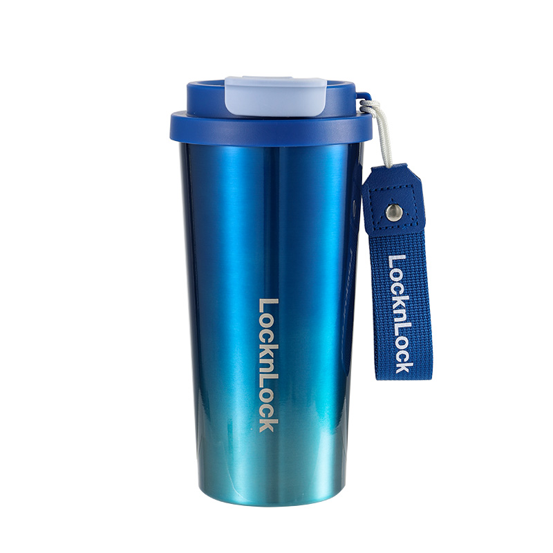 乐扣乐扣（LOCK&LOCK） 星光能量双饮咖啡杯 LHC6663FU 500ml 星光蓝（单位：个）