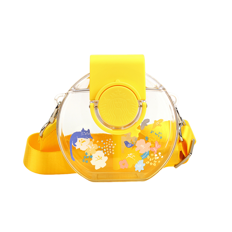 星巴克（Starbucks） 吸管杯 缤纷花丛款弹跳 517ml  黄色（单位：个）