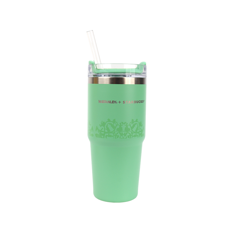 星巴克（Starbucks） 不锈钢杯 安徒生剪纸系列stanley 414ml  绿色（单位：个）