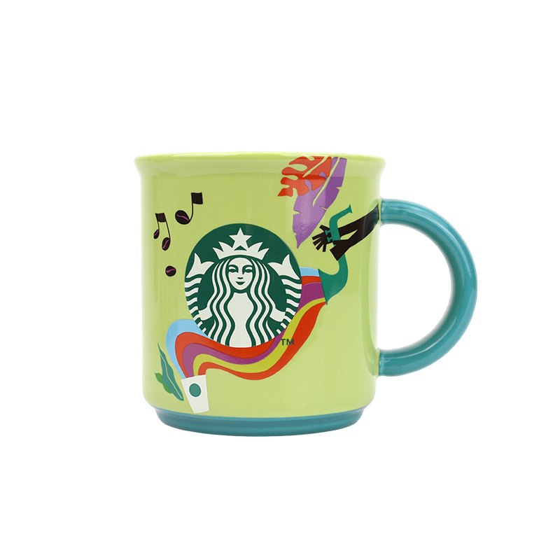 星巴克（Starbucks） 马克杯 音乐狂欢系列 420ml  绿色（单位：个）
