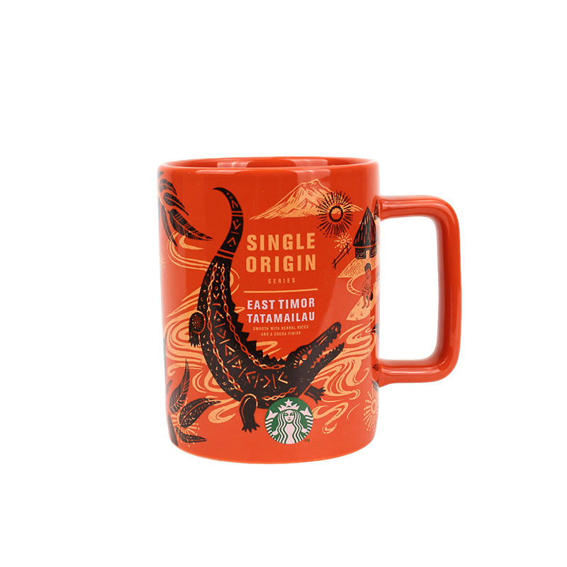 星巴克（Starbucks） 马克杯 东帝汶塔塔迈劳款 384ml  红色（单位：个）