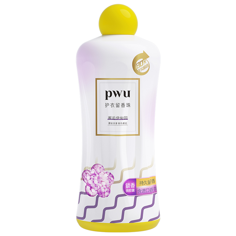 朴物大美 PWU洗衣留香珠薰衣草180天持久留香除螨柔顺家庭装 邂逅伊甸园 1.1kg  紫色（单位：瓶）