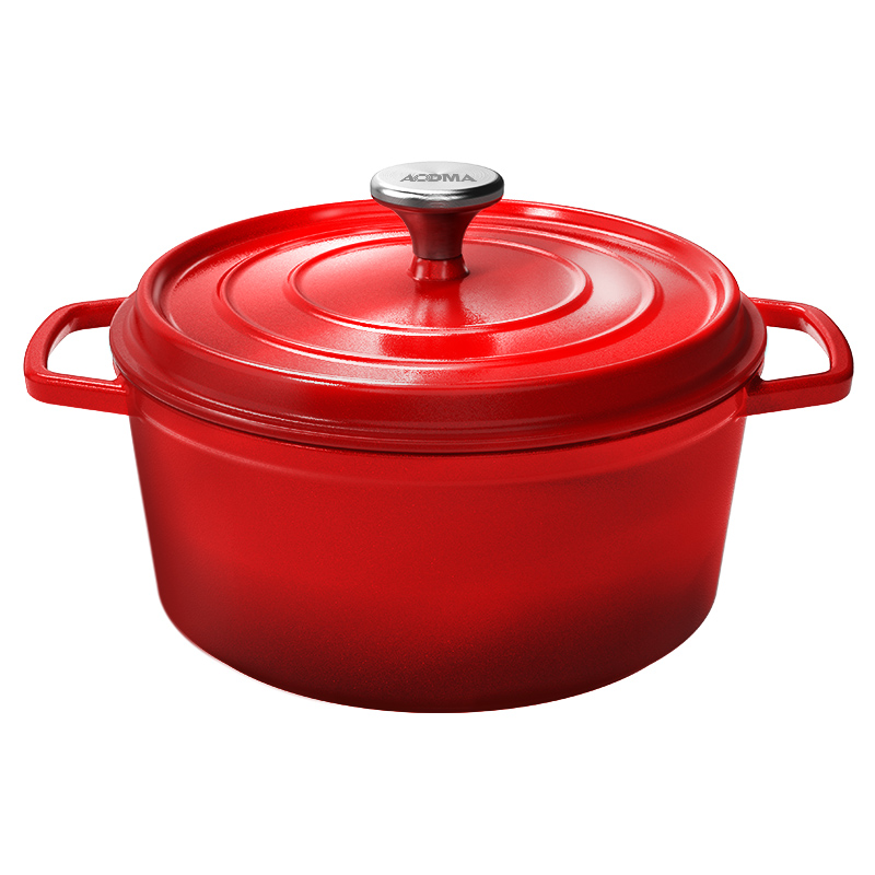 澳得迈（AODMA） 聚能珐琅锅 多功能铸铁锅煲汤锅焖炖锅 S16 2.5L  红色（单位：口）