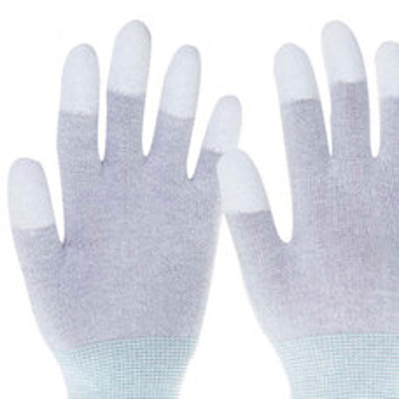 驰色 碳纤维PU涂指手套 CS-GLOVE 021 12双/打  无色（单位：打）