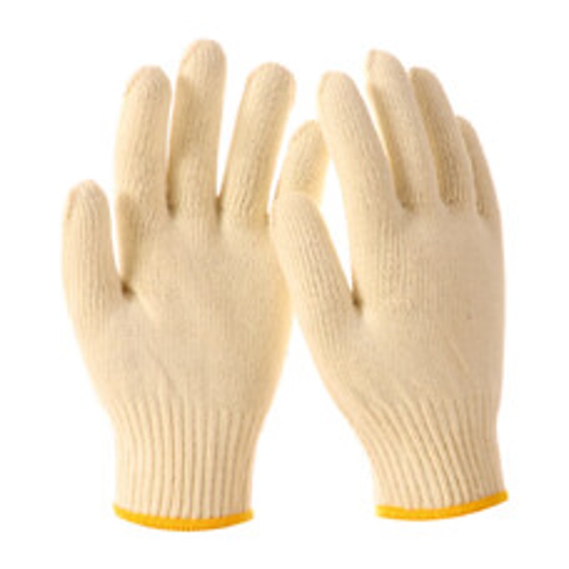 驰色 10针涤棉720克黄边手套 CS-GLOVE 002 12双/打  无色（单位：打）