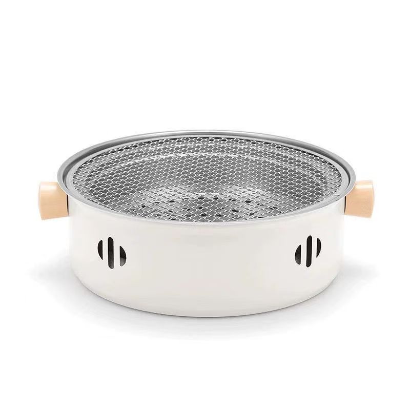 趣游帮 趣游帮多功能圆形煮茶慢烤围炉(Y7501) Y7501 28*10cm（围炉直径28cm高10cm）  象牙色（单位：件）