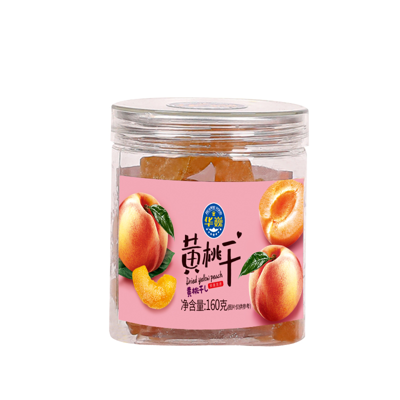 华巍（HUAWEI FOOD） 黄桃干 罐装 160g  紫色（单位：罐）