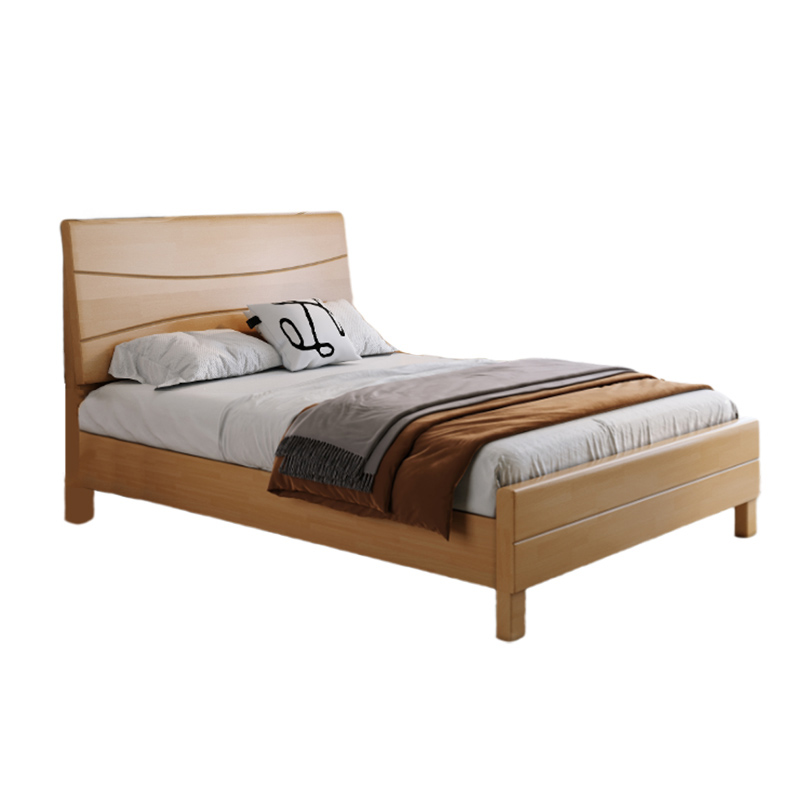 悦山 卧室床家用宿舍木床 YHa6-3 1500*2160*980mm  原木色（单位：张）