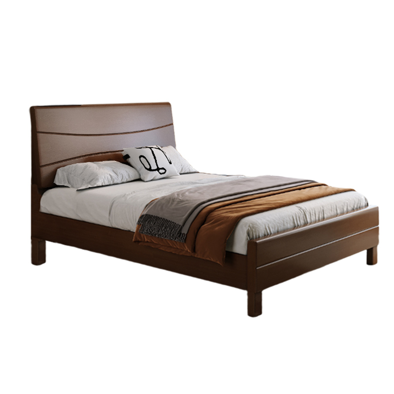 悦山 卧室床家用宿舍木床 YHa6-9 1800*2160*1090mm  胡桃色（单位：张）