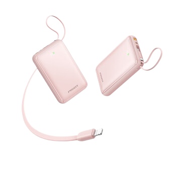 品胜（PISEN） 自带线充电宝 AS-182 45W 20000毫安 樱花粉（单位：个）