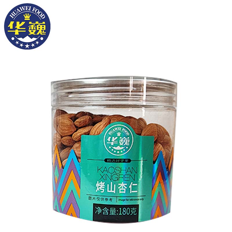 华巍（HUAWEI FOOD） 烤山杏仁 罐装 180g  紫色（单位：罐）