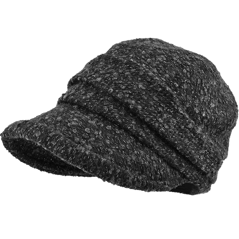 卡蒙（Kenmont） 羊毛呢鸭舌贝雷帽 KM-5133-69 57.5cm（可调节） 黑灰色（单位：顶）