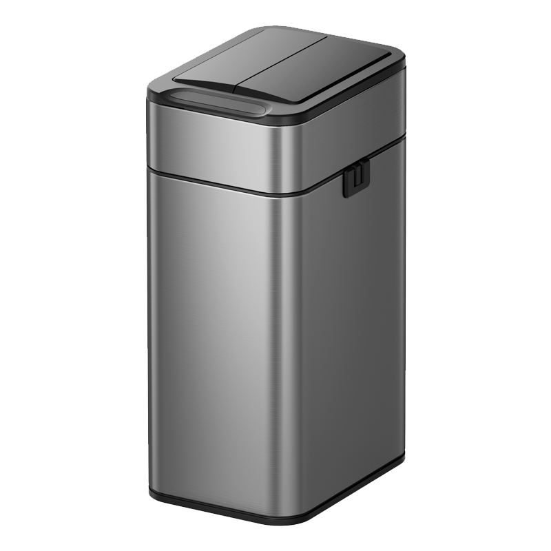 洁安惠 不锈钢智能垃圾桶 7535D 40升充电款 银色（单位：台）