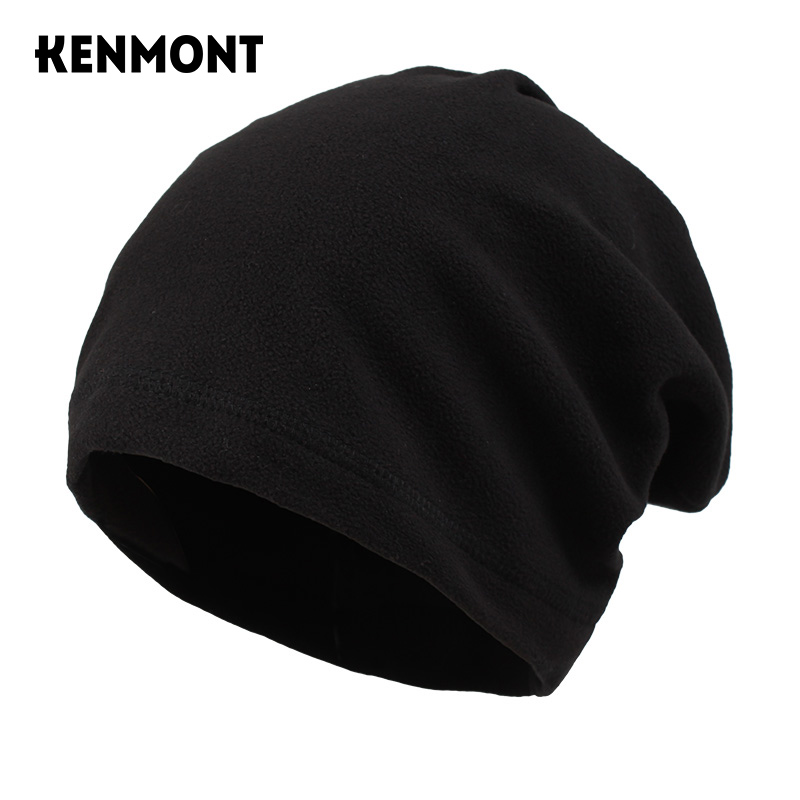 卡蒙（Kenmont） 秋冬套头针织帽男 KM-1499-01 50*29cm 黑色（单位：件）