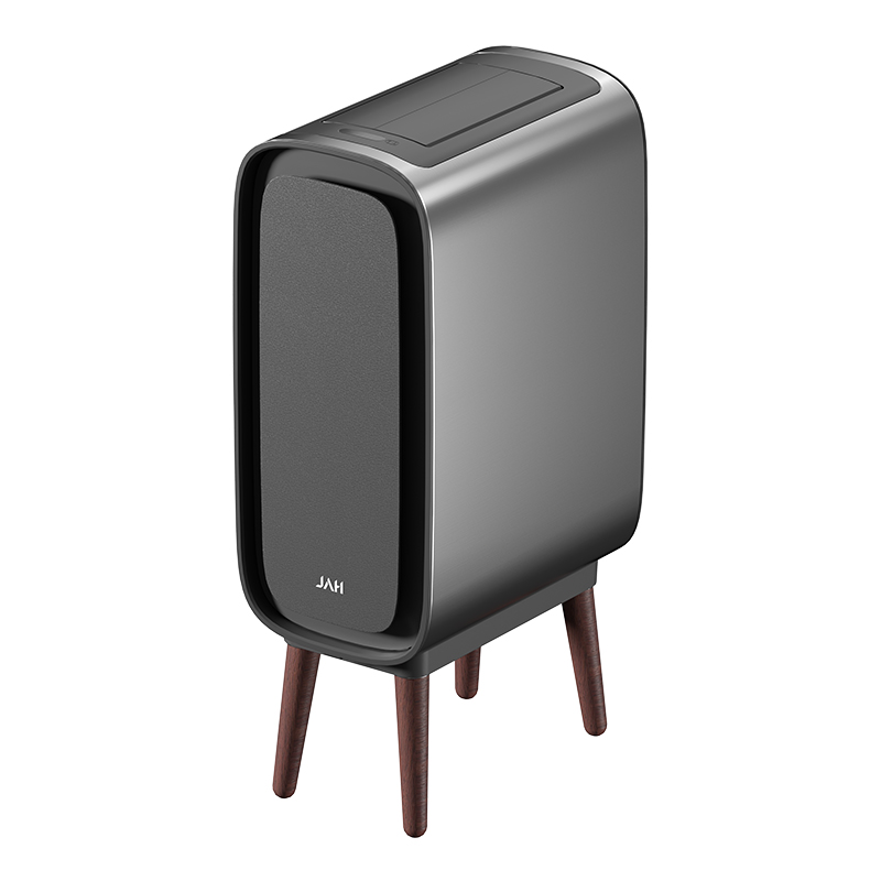 洁安惠 带木腿智能垃圾桶 9717DM 9升充电款 炭灰色（单位：台）