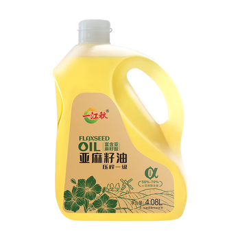 一江秋 物理压榨一级食用油  亚麻籽油 4.08L 混色（单位：桶）