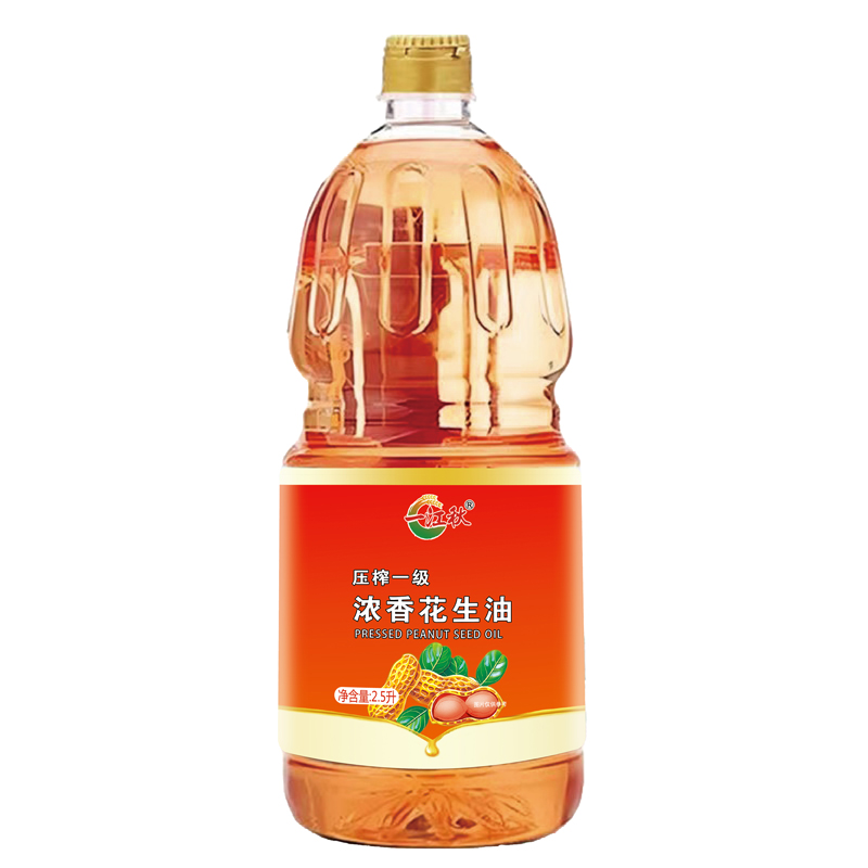一江秋 物理压榨 浓香 食用油  压榨一级花生油 2.5L 混色（单位：桶）