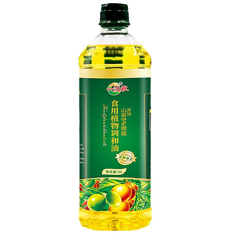 一江秋 食用油 食用植物调和油 山茶橄榄调和油 1L*1瓶 混色（单位：瓶）