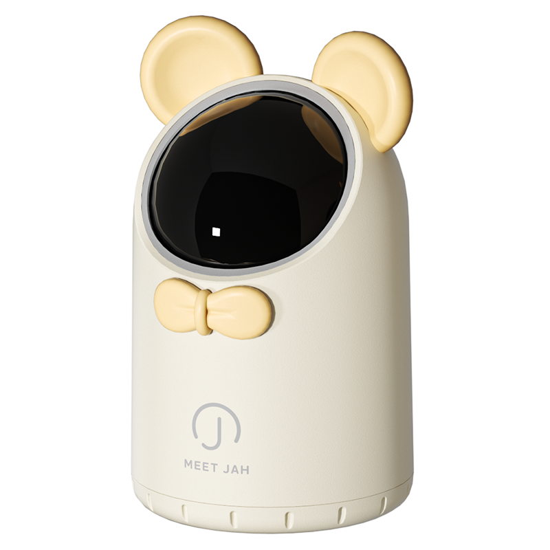 洁安惠 桌面智能垃圾桶 666-2 2升电池款 奶油色（单位：台）