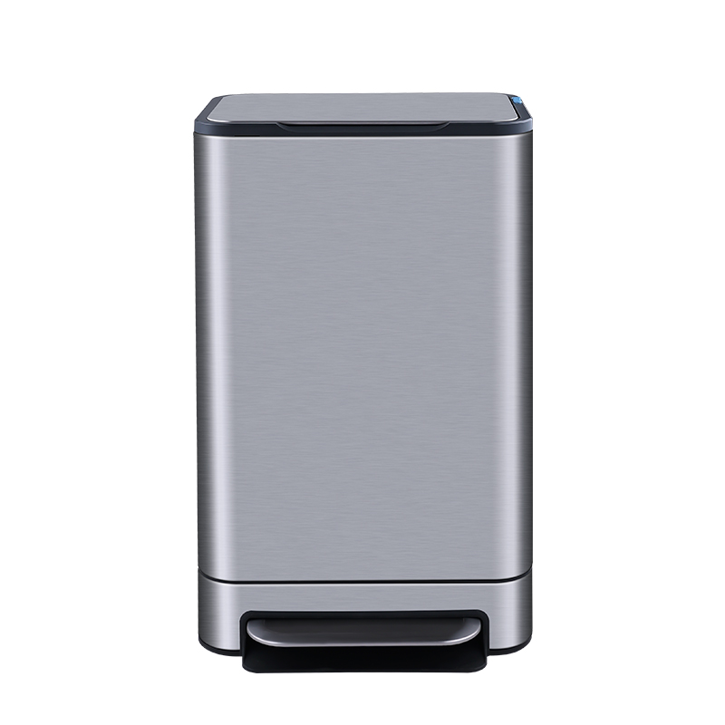 洁安惠 不锈钢脚踩垃圾桶 7116 45升脚踩 银色（单位：台）