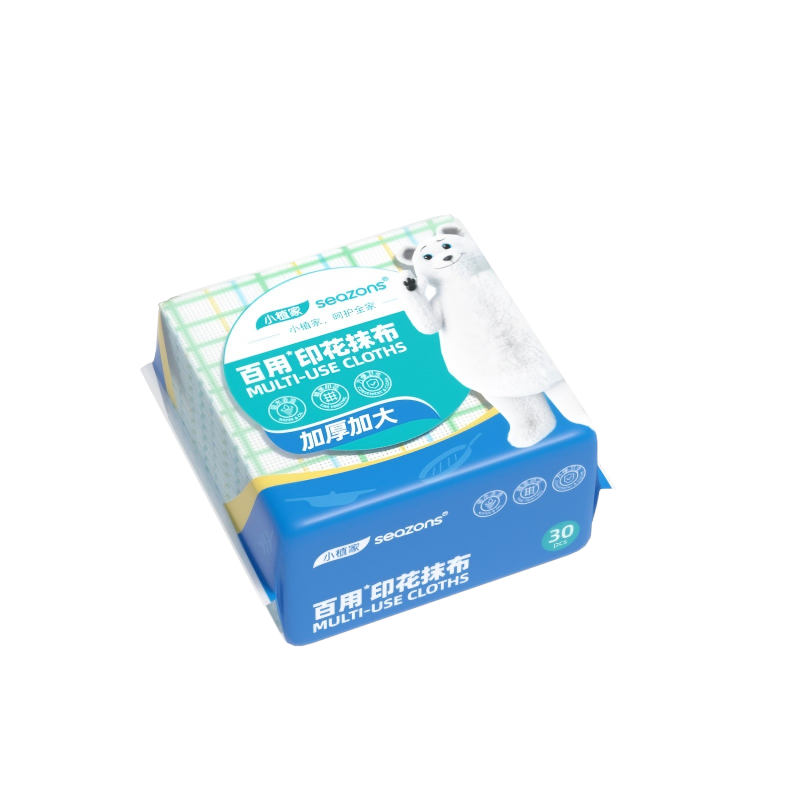 小植家 印花抹布 BX030A*6包组 180片 混色（单位：组）