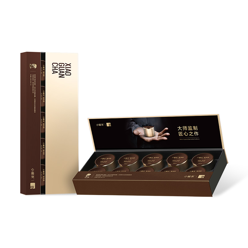 小罐茶 普洱茶（熟茶）10罐装（金罐）4.0版 大师系列 A40g  金色（单位：盒）