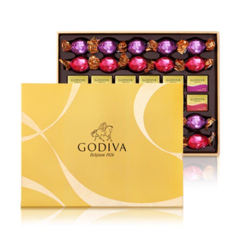 歌帝梵（Godiva） 巧克力 精选礼盒 275g 黄色（单位：盒）