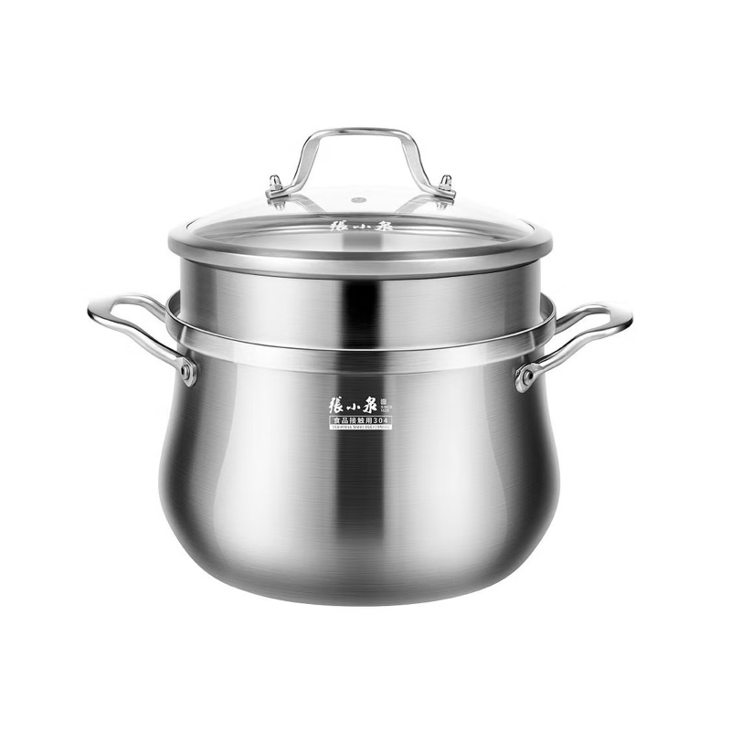 张小泉 御礼三层钢汤蒸锅 C32370200 20cm 银色（单位：个）