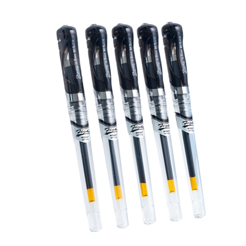 晨光（M&G） 拔盖中性笔火箭 GP1112A 0.5mm12支/盒  黑色（单位：盒）